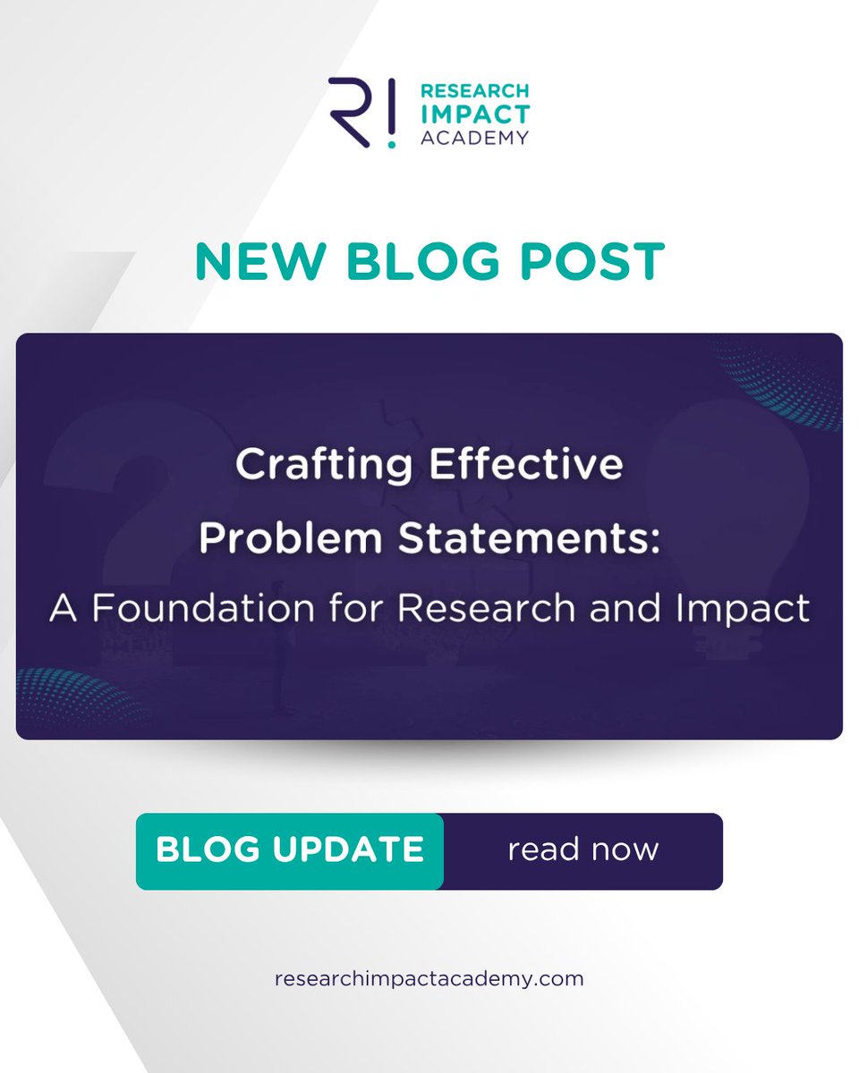 resimpacademy's tweet photo. Learn how to craft one that sets the stage for impact, provides clarity, and connects the dots between gaps and solutions, essential for research projects and impact case studies.

Read the blog: https://t.co/223PqDAlMD

#researchimpact #impactacademy #MasteryMonday https://t.co/DdnCwyhGtv