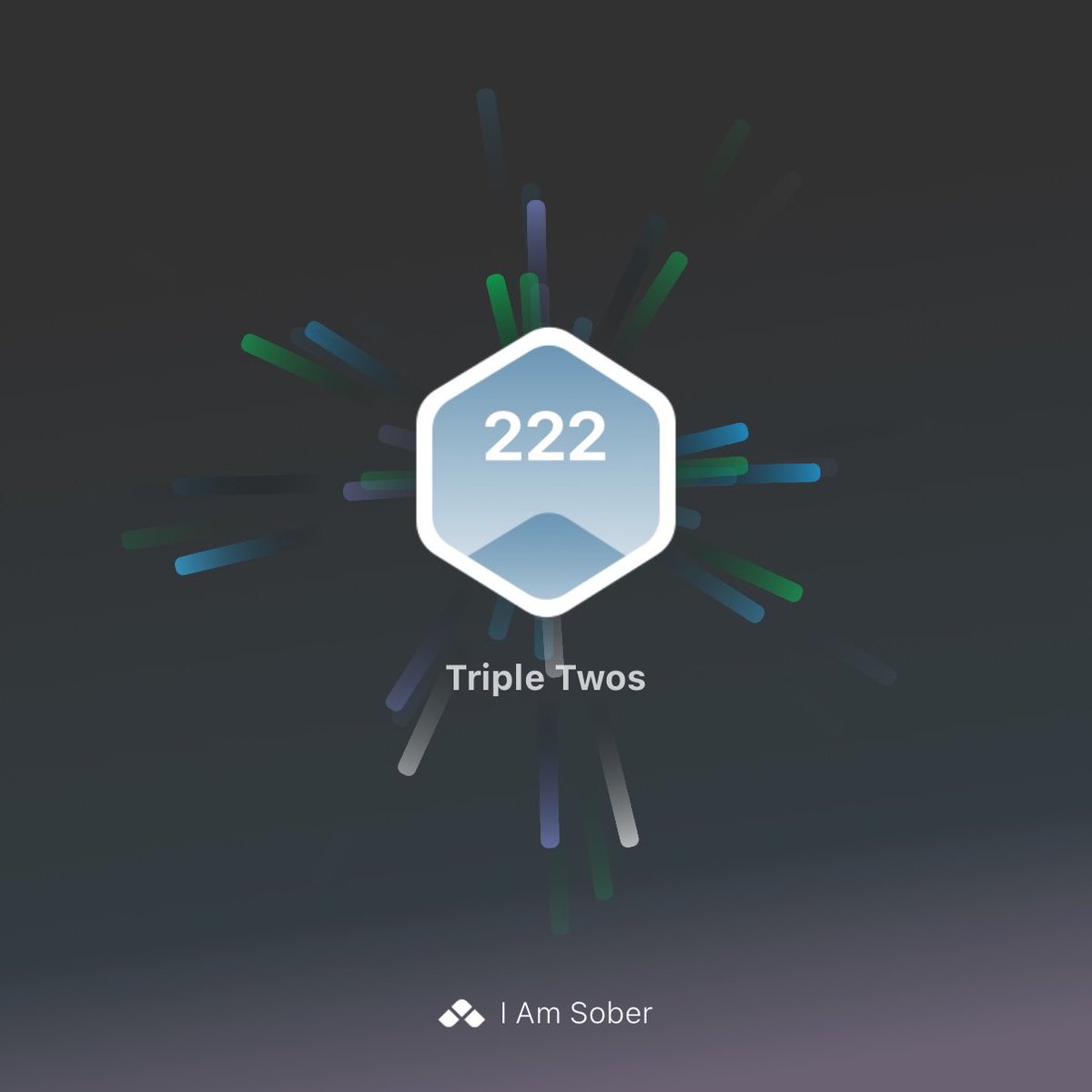 I reached my Triple Twos milestone from Alcohol! #iamsober