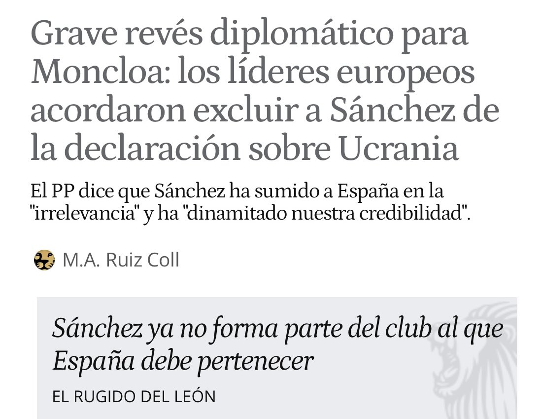 Sánchez fue excluido explícitamente de la cumbre de los grandes líderes europeos sobre Ucrania. Pero él está bien, jugando a baloncesto con sus amigos en la finca que le pagamos todos mientras hunde nuestra economía y nos convierte en unos apestados.