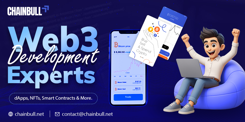 Chainbull_net's tweet image. As a leading Web3 Development Agency, we deliver high-performance dApps, NFT platforms, and smart contracts built to scale.
Ready to bring your blockchain idea to life?

🔗 Let’s build the decentralized future together.

#Web3DevelopmentAgency #Chainbull #BlockchainExperts…