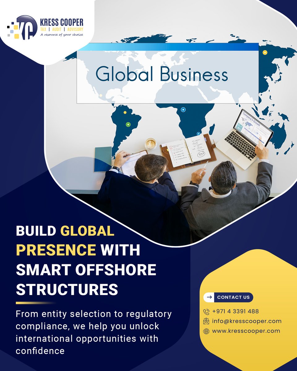 Kresscooper1's tweet image. Looking offshore? We design smart structures for growth while keeping you compliant every step of the way.
 📞 +971 4 3391 488 | ✉️ info@kresscooper.com | 🌐 kresscooper.com
 #OffshoreStructures #GlobalExpansion #InternationalBusiness #KressCooper #EntityFormation