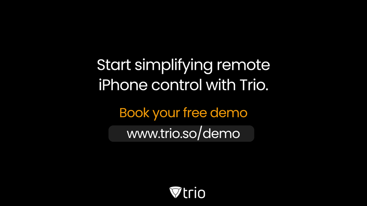 triosoftinc's tweet image. Ever tried walking someone through an iPhone issue while they’re working from home?
With Trio, you can view their screen and guide them in real time, no more guesswork.
📖 hubs.li/Q03C3d350

#MDM #iOSSupport #RemoteHelpdesk #TrioMDM