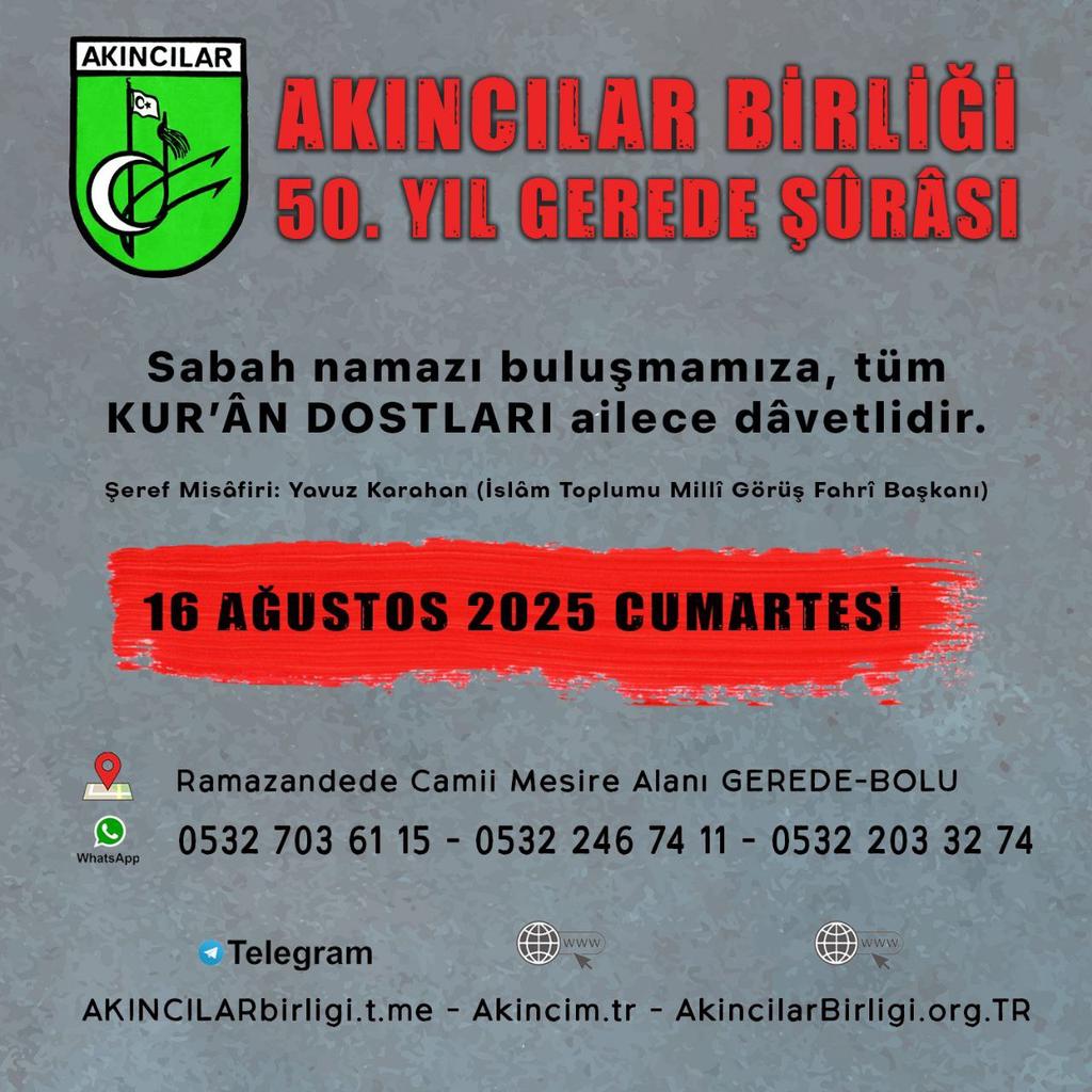 ADALETplatformu SeçtikleriniDenetle @HakBirr AİLEM (@adaletplatformu) on Twitter photo DERS #TEVBE24/14 #ENFAL39/73 16AĞustos Bolu GeReDe Ezantepe⌚05 RamazandedeCami
@ONDERgerede <a href="/AKINCIMbirligi/">AKINCILAR BİRLİĞİ AKBİR AKINCILAR MECLİSİ AKINCIM</a>
05327036115
ŞÛRÂ30/39 RAD11 Yunus87 ALimran188 insan8 Hud113/112 Nur19/55 müzzemmil2/4 maide105
KuranNesli imamHatipNesli AKINCILAR 50.Yıl ŞÛRÂSI
whatsapp.com/channel/0029Vb… DERS #TEVBE24/14 #ENFAL39/73 16AĞustos Bolu GeReDe Ezantepe⌚05 RamazandedeCami
@ONDERgerede <a href="/AKINCIMbirligi/">AKINCILAR BİRLİĞİ AKBİR AKINCILAR MECLİSİ AKINCIM</a>
05327036115
ŞÛRÂ30/39 RAD11 Yunus87 ALimran188 insan8 Hud113/112 Nur19/55 müzzemmil2/4 maide105
KuranNesli imamHatipNesli AKINCILAR 50.Yıl ŞÛRÂSI
whatsapp.com/channel/0029Vb…