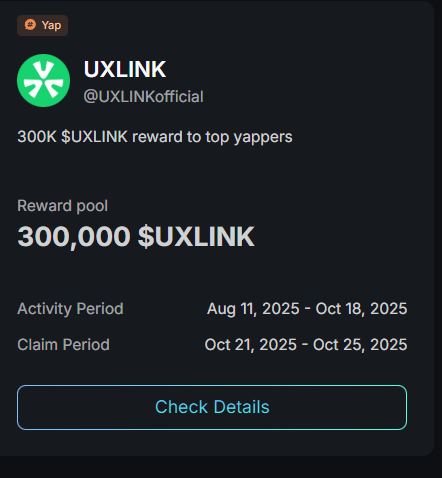 JaysonCrypto's tweet photo. The newest Kaito Campaign is with @UXLINKofficial for roughly 2 months of yapping for over 100+ of yappers  will qualify.

300 K $UXLIN pool .  $UXLINK goes to be the universal gas token , emphasize One Gas , One Account concept with $UXLINK to transact across multi chains. https://t.co/INGZ86fdid