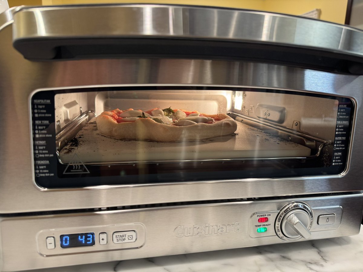 400Cまで加熱できるピッツァ用オーブンを買ったので早速ナポリ風ピッツァを焼いてみた