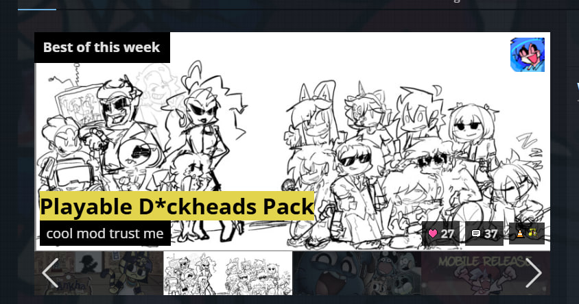 bro ok? thx guys, love u all.

8th February of 2026.

#FNF #PlayableDickheadsPack