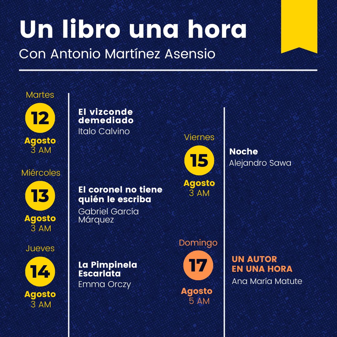 📆 Es lunes y aquí están los horarios de esta semana.

Recuerda que puedes escuchar el programa en directo en <a href="/La_SER/">Cadena SER</a> y recuperar todos los episodios en tu plataforma de audio favorita. 📲