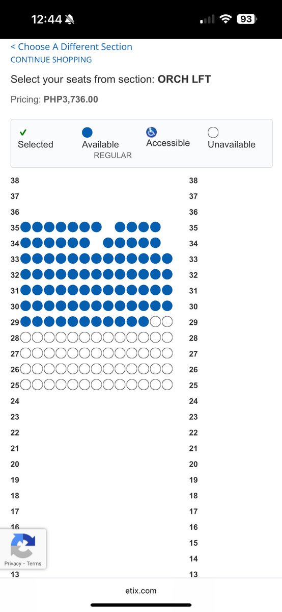 Orchestra left side 

As of  12:44 pm

BGYO SOLOCON TICKET

#BGYO <a href="/bgyo_ph/">BGYO_PH</a>