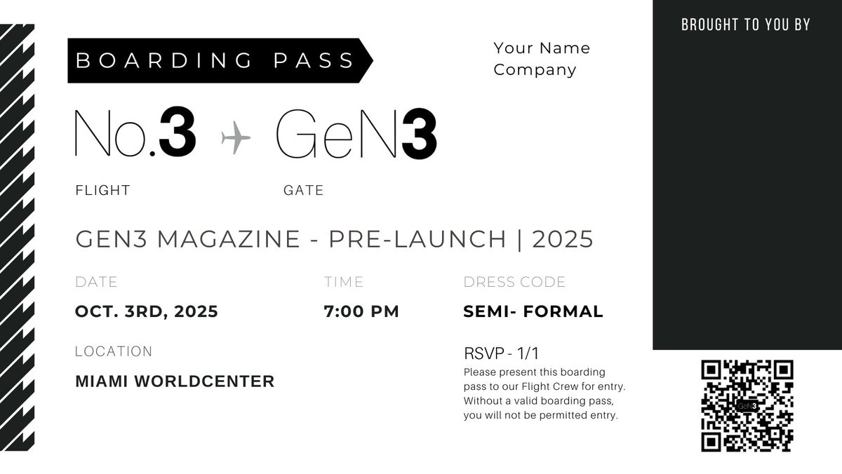 Flight No.3 is GeN3 Media’s monthly social series, now landing in Miami.

It started as Flight No.3 in New York, bringing together leaders in art, design, fashion, tech, and lifestyle—now hosted at different venues across the Magic City. Miami’s creator economy is taking off.