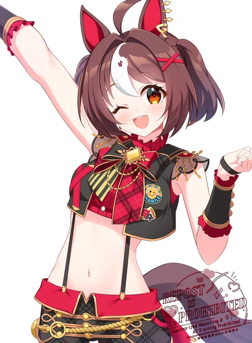 捏造服ばかり描くけど実は勝負服も描けるらしい #三連休はフォロワーが増えるらしい