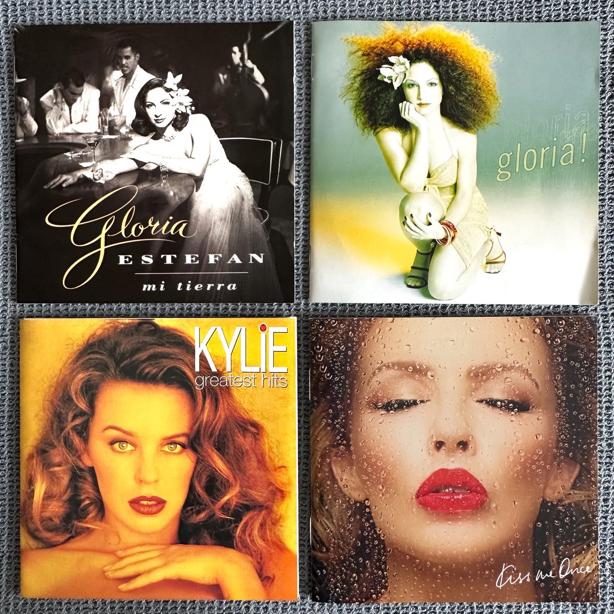 RACCOONFM1's tweet image. Sunny day tunes:

💿 Kylie Minogue – Greatest Hits
💿 Kylie Minogue – Kiss Me Once
💿 Gloria Estefan – Mi Tierra
💿 Gloria Estefan – Gloria

#NowPlaying #CompactDisc #CD #August2025