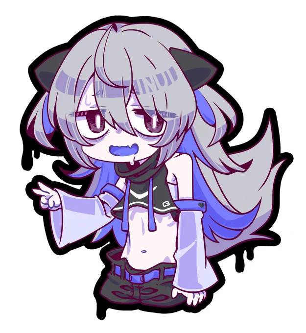 顔色悪いいぬいすこだぁ… #いぬい先生Art