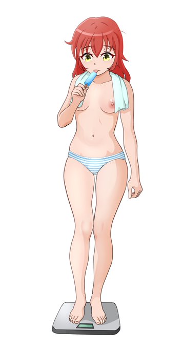 お盆休み特別企画5日連続投稿
【喜多ちゃんお風呂上がりシリーズ②】
アイス舐めて体重を計れ!郁代 