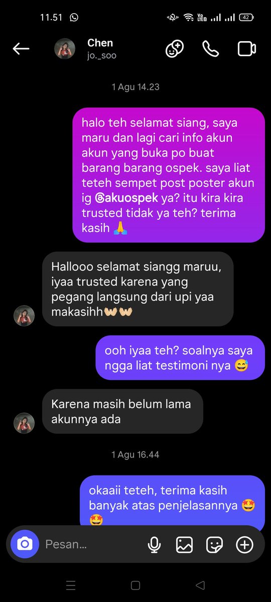 dimplecuu's tweet photo. @uppifess ini pas tanggal 1 agustus, aku cobaa tanya sama orang yang promosiin akun tersebut dan jawabannya begini https://t.co/Eym7G2hY3U