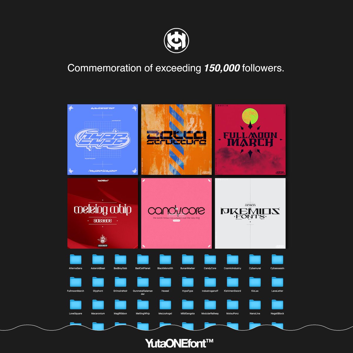 8月13日まで100種類以上あるフォント集を無料配布してます。商用利用もOK。フォローお願いします！
#三連休はフォロワーが増えるらしい
#三連休はフォロワーさんが増えるらい