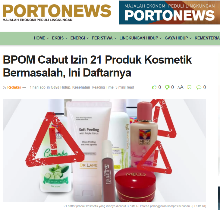 portonewsonline's tweet image. Kesadaran masyarakat Indonesia untuk memilih kosmetik aman terus meningkat. Namun, di tengah gencarnya tren kecantikan, temuan terbaru Badan Pengawas Obat dan Makanan (BPOM) mengungkap fakta yang patut diwaspadai. portonews.com/2025/kesehatan… #bpom #fypviral #kosmetika #ilegal