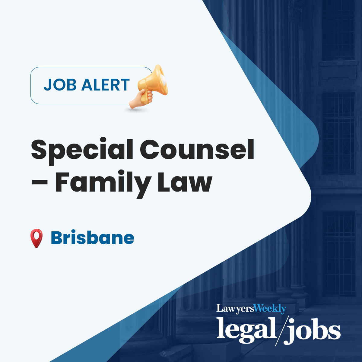 Job alert:⠀

Senior Associate – Commercial - bit.ly/4mbmvA4 
Special Counsel – Family Law - bit.ly/4miDrEU 
Family Lawyer (2+ years PQE) - bit.ly/4lhj8Gl 
Partner – Family Law - bit.ly/4m8qzRk 

Apply now!