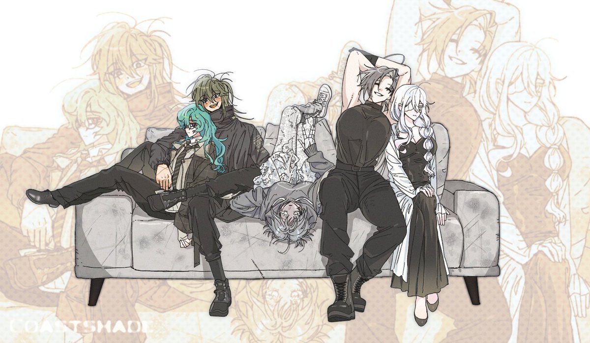 서로가 딱히 유일하고 소중하지는 않지만 세상이 멸망할 때 함께 있기 정도는 원할 수 있는 각자가 다 미쳐있는 5인관을 자랑합니다