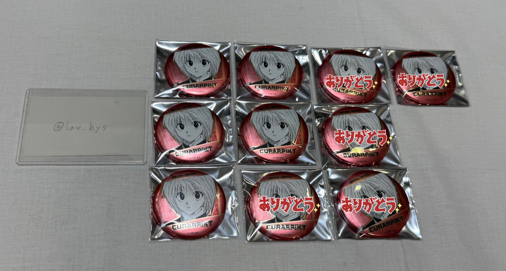 HUNTER×HUNTER 缶バッジ　新宿マルイ　10個　ヒソカ HUNTER×HUNTER 缶バッジ 新宿マルイ 10個 ヒソカ