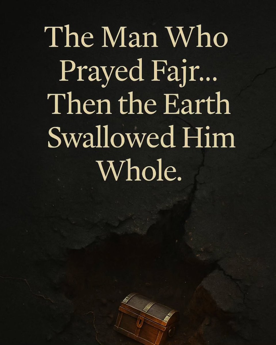 salahudeen33's tweet photo. He Prayed Fajr and then the Earth Swallowed Him......

THREAD https://t.co/9C57h8zWJC