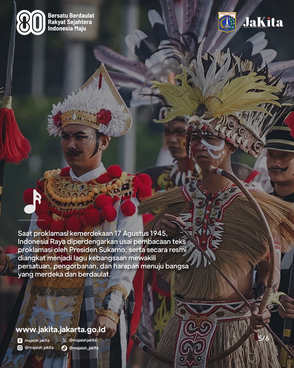 majalahjakita's tweet image. lagu ini bukan cuma dinyanyikan, tapi juga mengandung semangat persatuan dan harapan besar bagi bangsa.

Yuk, simak ceritanya dalam infografik di atas!

#DKIJakarta
#majalahdigitalJaKita
#JaKita
#17Agustus1945
#WRSoepratman
#TanahAir
#IndonesiaRaya
