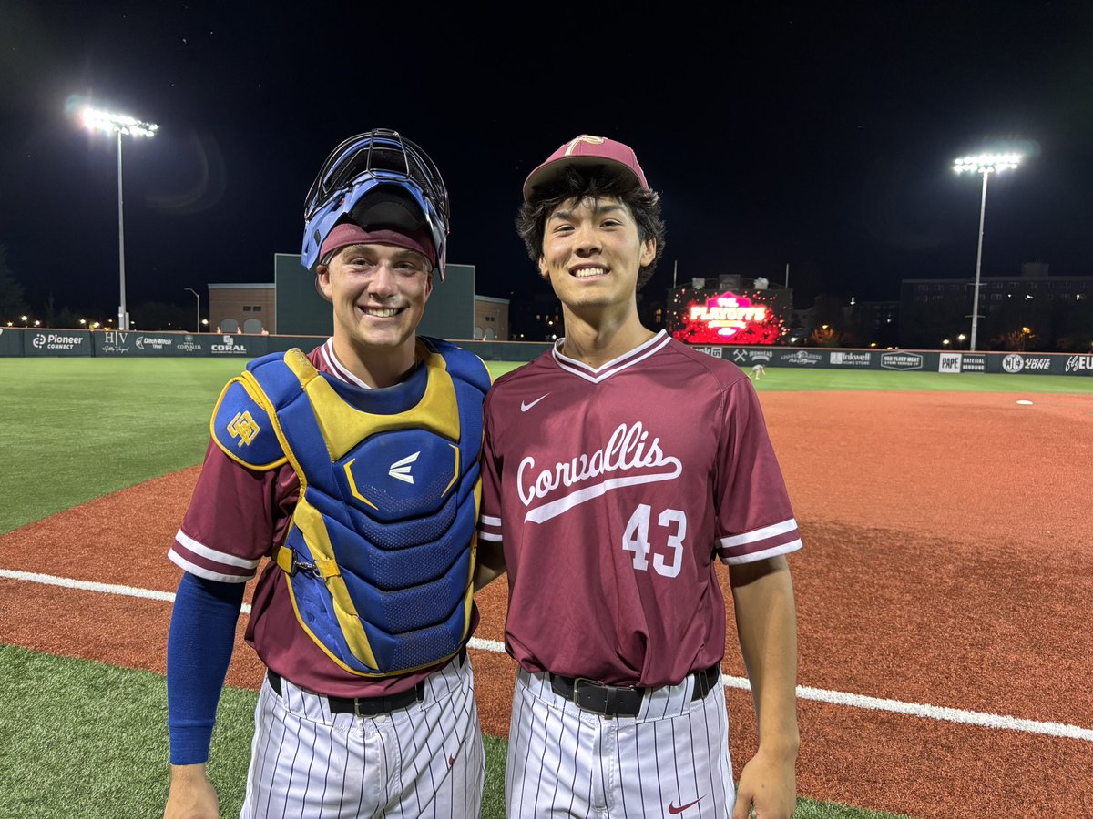 Corvallis Knights (@corvknights) on Twitter photo The Gauchos battery of catcher Ian Fernandez and southpaw Van Froling led Corvallis a 10-0 win vs. Bend. With the victory, the Knights advance to play the Pickles in PDX on August 12 in the South semi. Van was tonight's Washington Park Advisors Player of the Game! <a href="/UCSB_Baseball/">UC Santa Barbara Baseball</a> The Gauchos battery of catcher Ian Fernandez and southpaw Van Froling led Corvallis a 10-0 win vs. Bend. With the victory, the Knights advance to play the Pickles in PDX on August 12 in the South semi. Van was tonight's Washington Park Advisors Player of the Game! <a href="/UCSB_Baseball/">UC Santa Barbara Baseball</a>