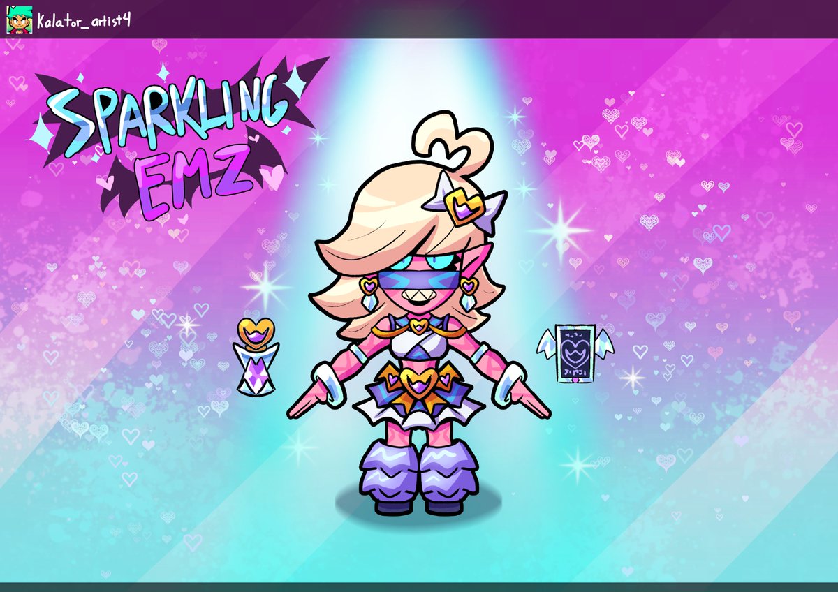 SPARKLING EMZ 💎✨
(149 gems 💎)

remake concept made by me :p
#BrawlStarsArt #BrawlStars #brawlstarsemz