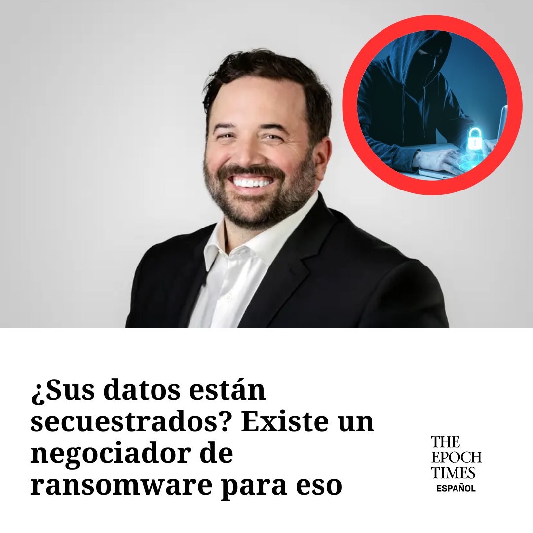 EpochTimesEs's tweet image. Él no es un policía, ni un espía… es el negociador de ransomware. ¿Pagar o no pagar? Su próxima llamada podría salvarlo. #Ciberseguridad #Ransomware #HackerAttack
🔴Lee más aquí👉 epochtim.es/u5oqx2