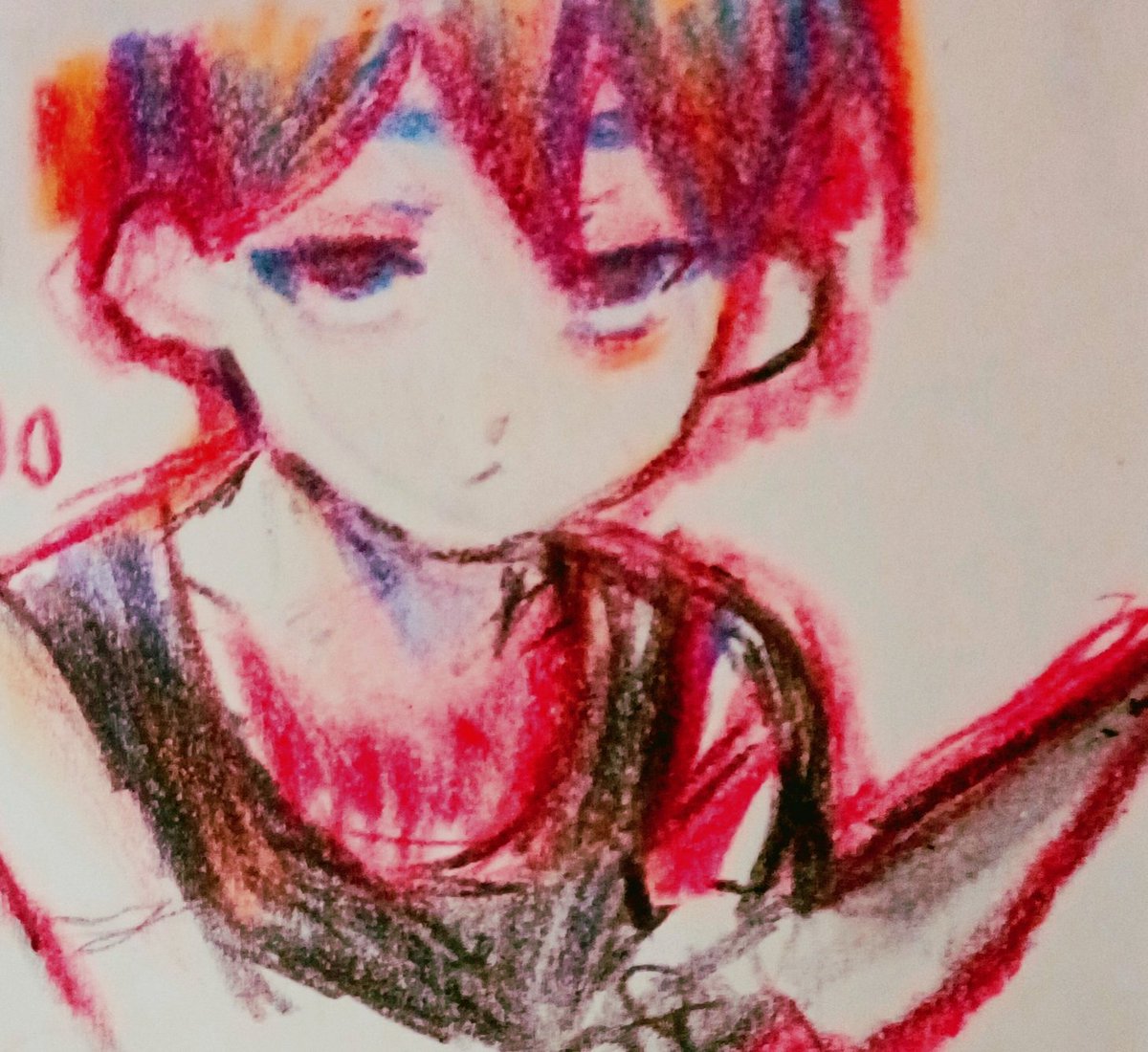 ugoku_demekin's tweet photo. #OMORI 　#OMORIFANART 　#アナログイラスト https://t.co/HNeSWei0ye
