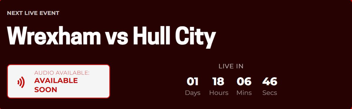 GlennWebber's tweet photo. Despite having a video subscription for this season, it appears only audio will be available for the next match, too. Is this to be expected for all future games? #wxmafc #askwxm https://t.co/CHFBZzG6DU