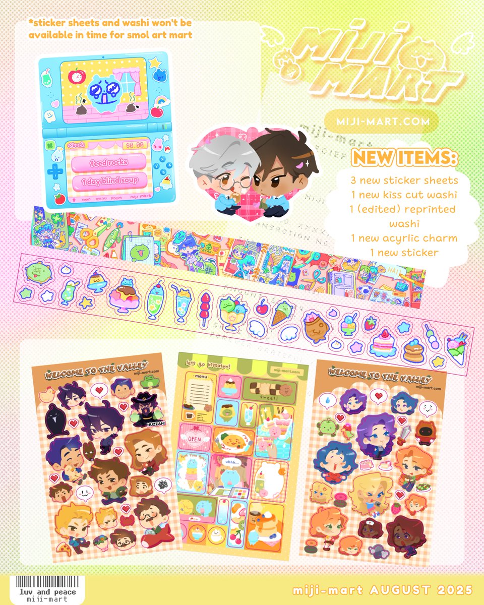 mijoiis's tweet photo. ☀️i have new items AGAIN for august ^.^ come see me in seattle at smol art THIS WEEKEND!!! and right after at ANYC!!! and right after... at AIOC......... 

pls b kind im so tired gjksgfkjnfgsjkgnfkkjk https://t.co/73749xLLlQ