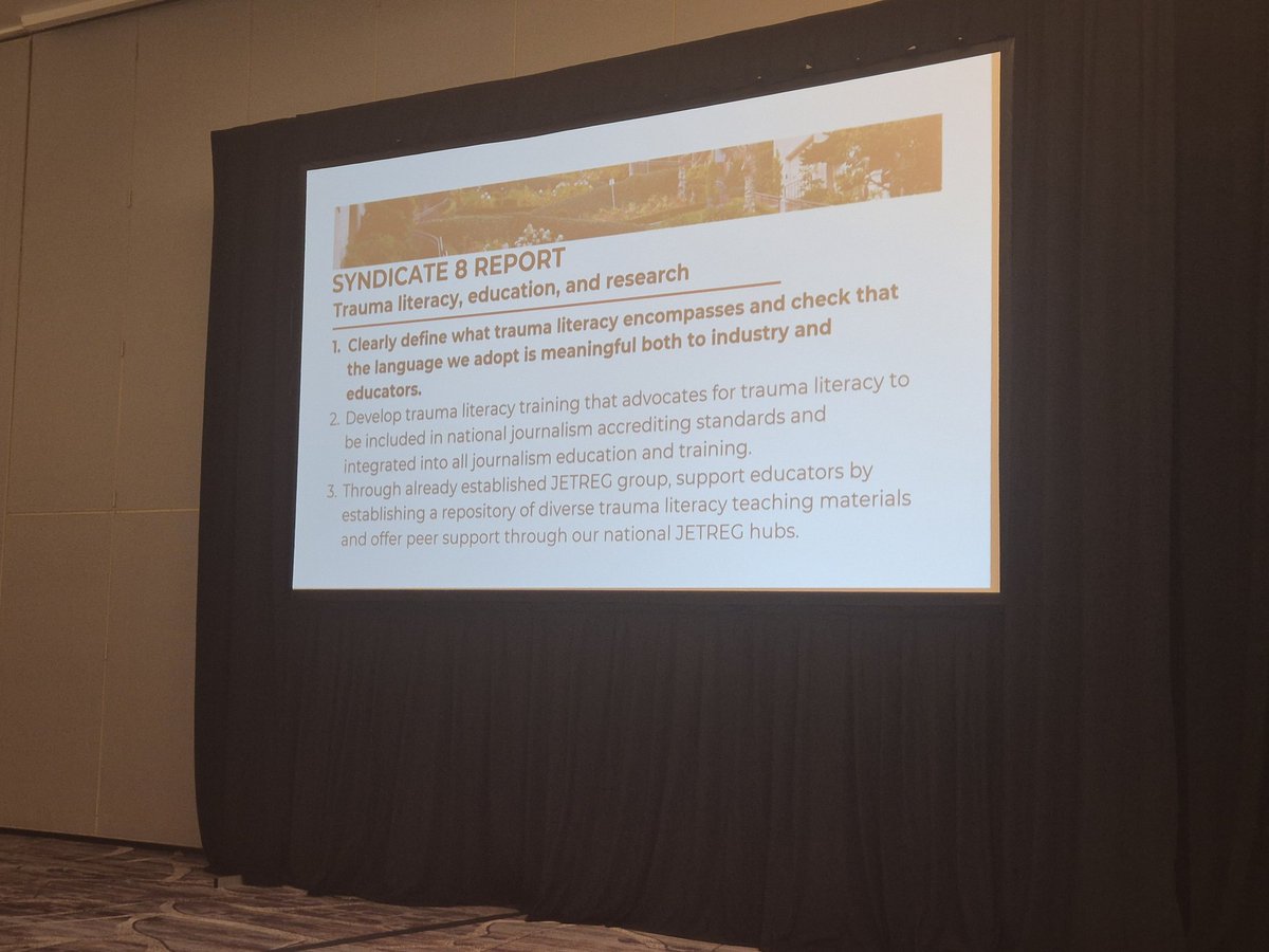 Trauma Literacy in Journalism tweet media