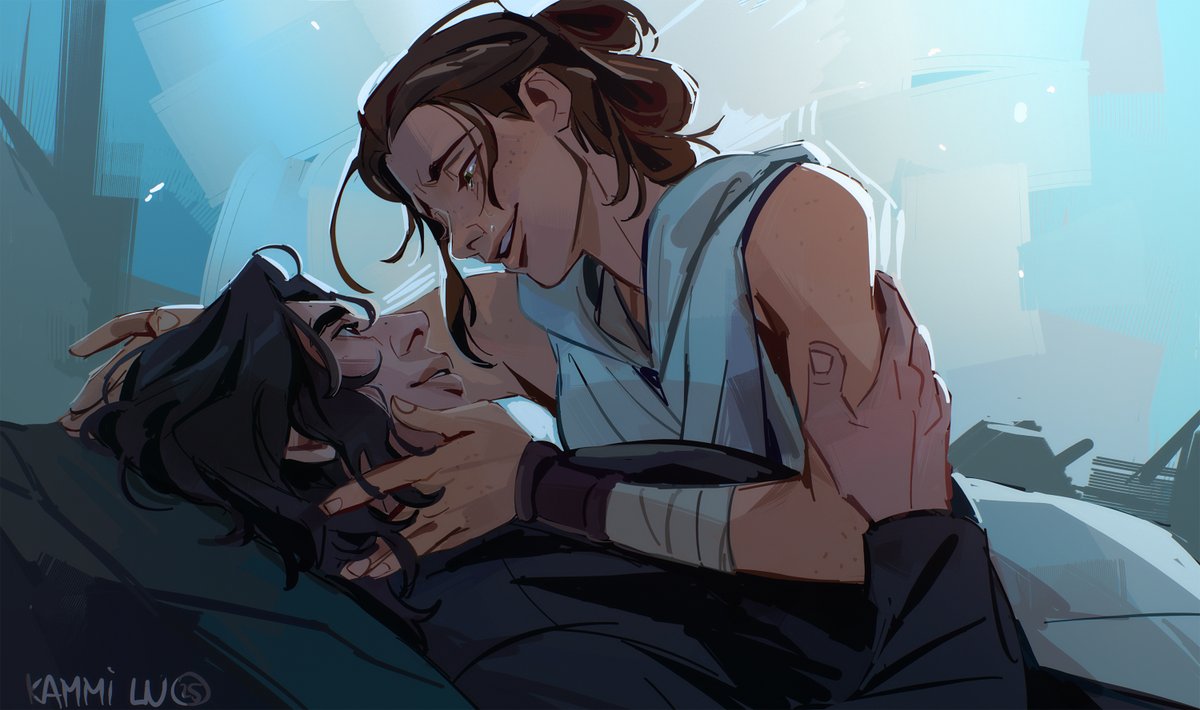 KAMMI_LU's tweet photo. #reylo #starwars 
force dyad 🔆 https://t.co/pi0ECpefKN