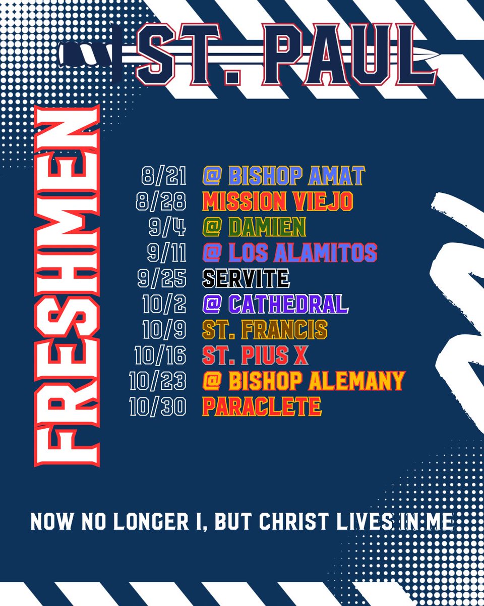 St. Paul Football (@stpaulhsfb) on Twitter photo St. Paul Football 2025 Freshmen schedule. <a href="/GhostsofStPaul/">The Ghosts of St. Paul Football</a> <a href="/dlineshowtime/">DLINESHOWTIME</a> <a href="/StPaulSwordsmen/">St. Paul High School</a> St. Paul Football 2025 Freshmen schedule. <a href="/GhostsofStPaul/">The Ghosts of St. Paul Football</a> <a href="/dlineshowtime/">DLINESHOWTIME</a> <a href="/StPaulSwordsmen/">St. Paul High School</a>