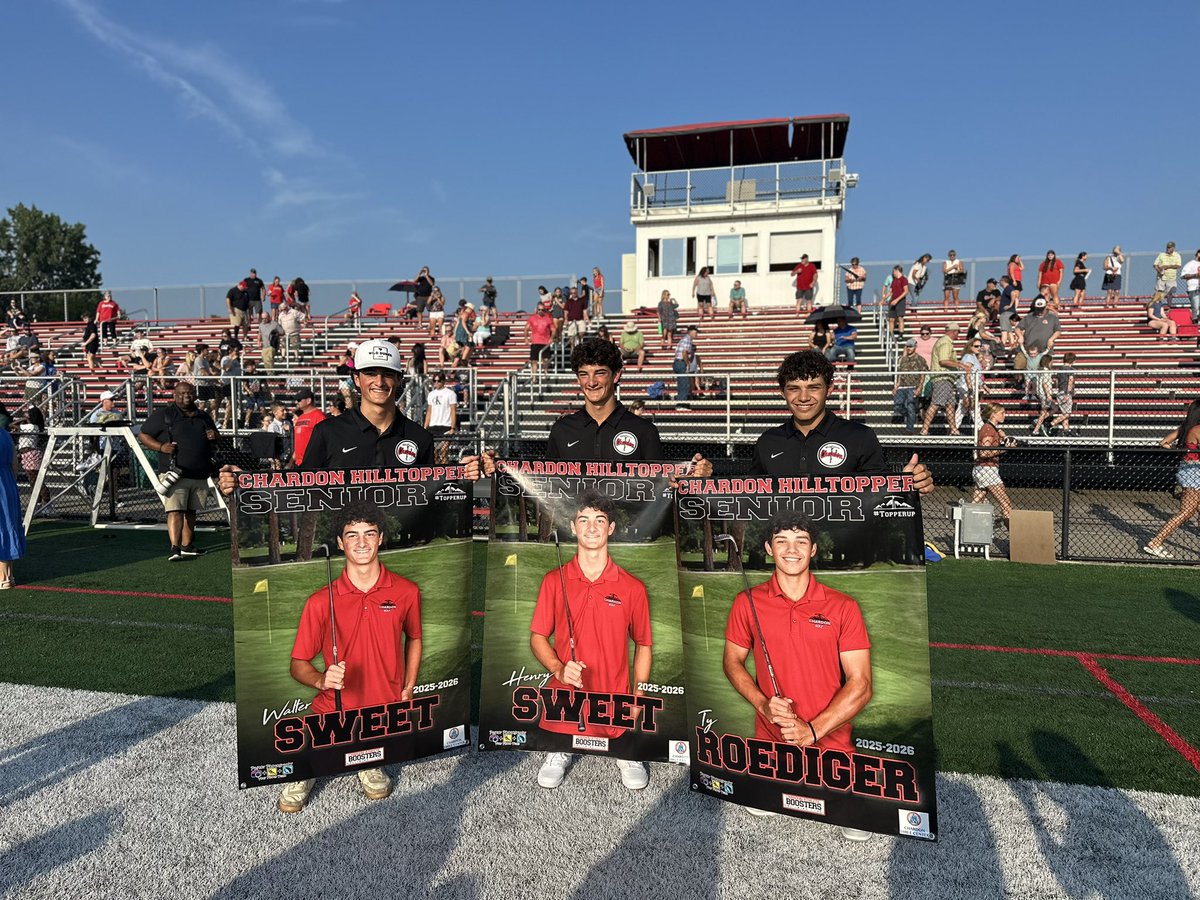 Ty, Walt &amp; Henry, Co-Captains of your 2025 Chardon Hilltopper Golf team