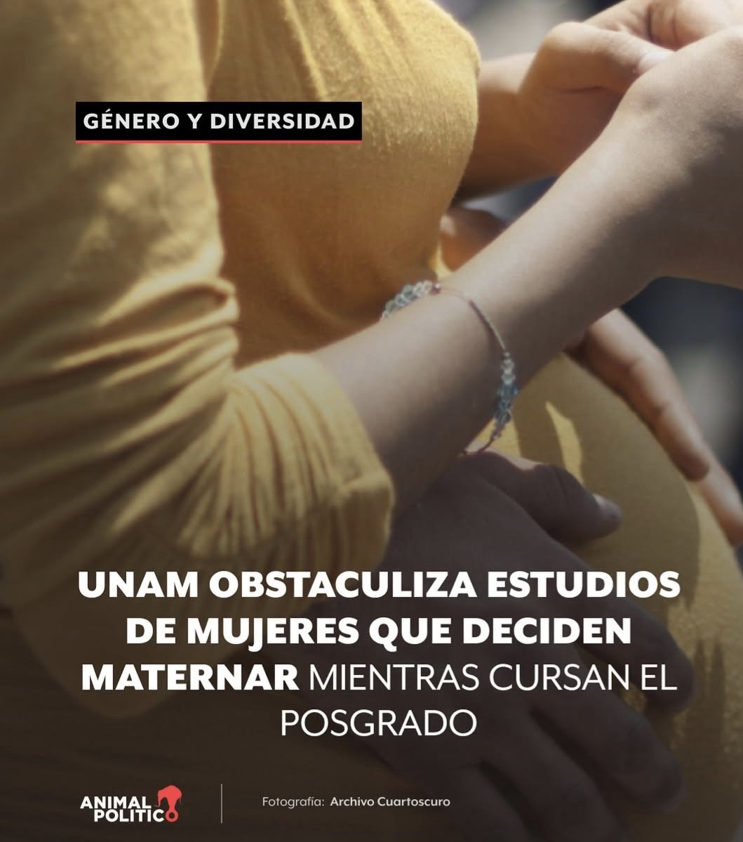 DianaLuzVa's tweet photo. En la @UNAM_MX y en todas las instituciones educativas del país NO HAY condiciones para que mujeres estudiantes puedan tener maternajes DIGNOS y donde ellas puedan continuar con sus estudios sin que afecte su vida académica. La mayoría termina desertando #México #Cuidados https://t.co/CdSNMkbtj6