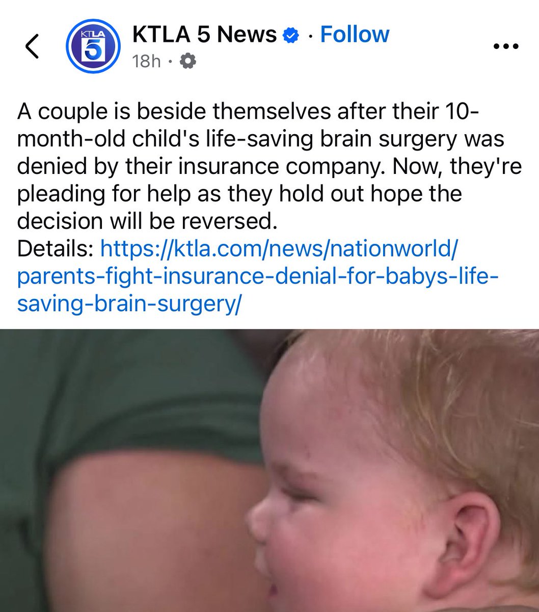 RisaNikiOz's tweet image. WHAT is wrong with this country? The greed of insurance companies knows no bounds. This is why it was stupid for states to start contracting #Medicaid out to private insurers calling it “managed care.” It’s just rationed care. We need #MedicareForAll 
🖊️ ktla.com/news/nationwor…