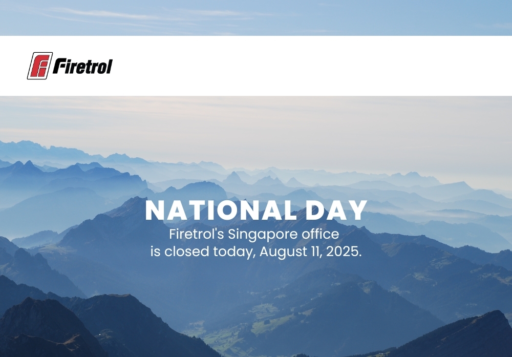 firetrolinc's tweet photo. Firetrol's Singapore office is closed today, August 11, 2025. #Firetrol #nationalday https://t.co/UWs5HYpIzL