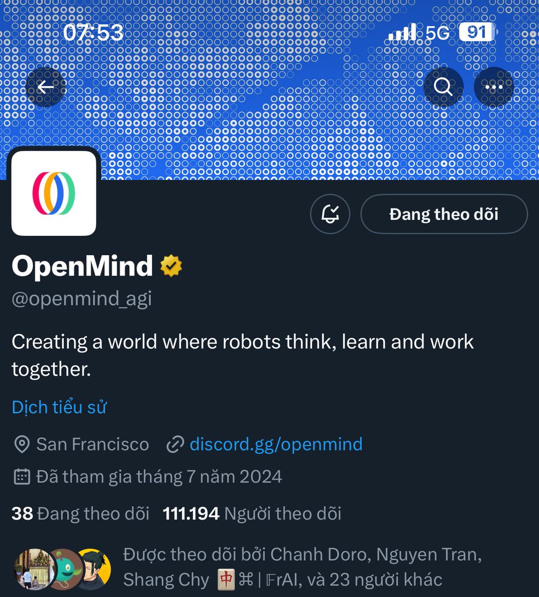 DatTran1996's tweet photo. We @openmind_agi have over 111k followers. Let's reach the 150k and 300k followers project together.
New news from the project coming soon
#Gmind https://t.co/XBCe6SRcTN