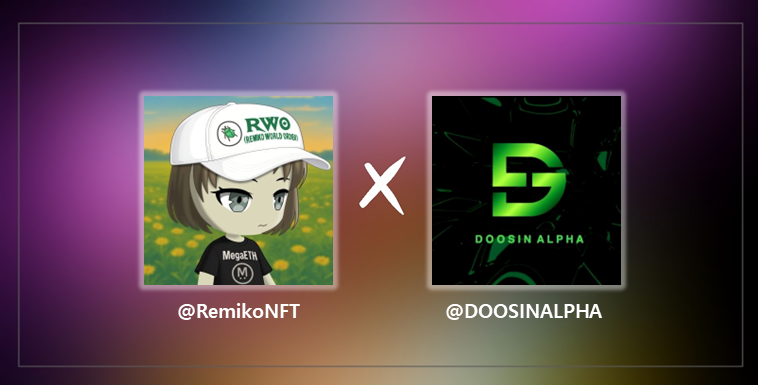 DOOSIN ALPHA (@doosinalpha) on Twitter photo We are excited to announce our partnership with <a href="/RemikoNFT/">Remiko ★彡</a> We are excited to announce our partnership with <a href="/RemikoNFT/">Remiko ★彡</a>