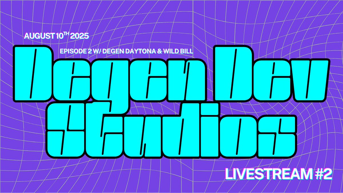 youtube.com/live/dyC3r_5jX… are LIVE <a href="/DegenHoopers/">Degen Hoopers Network</a> x <a href="/DegenDevStudios/">Degen Development Studios</a> 
Live meme coin making &amp; NFTs being minted!
$NUTMEG x $PURPL Giveaways!
NFT Giveaways!

LINK BELOW: