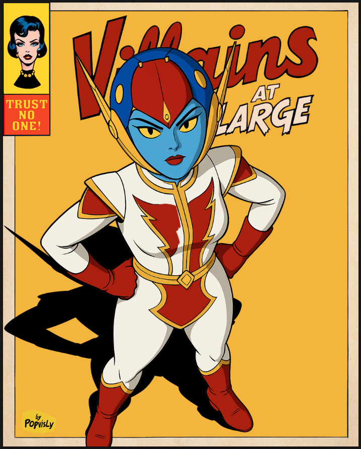 Villains Vault cover is nearly done, our CELESTIAL villain looks cool &amp; clean! 
<a href="/villainslarge/">Villains at Large</a> <a href="/ApeChainHUB/">ApeChainHUB</a>