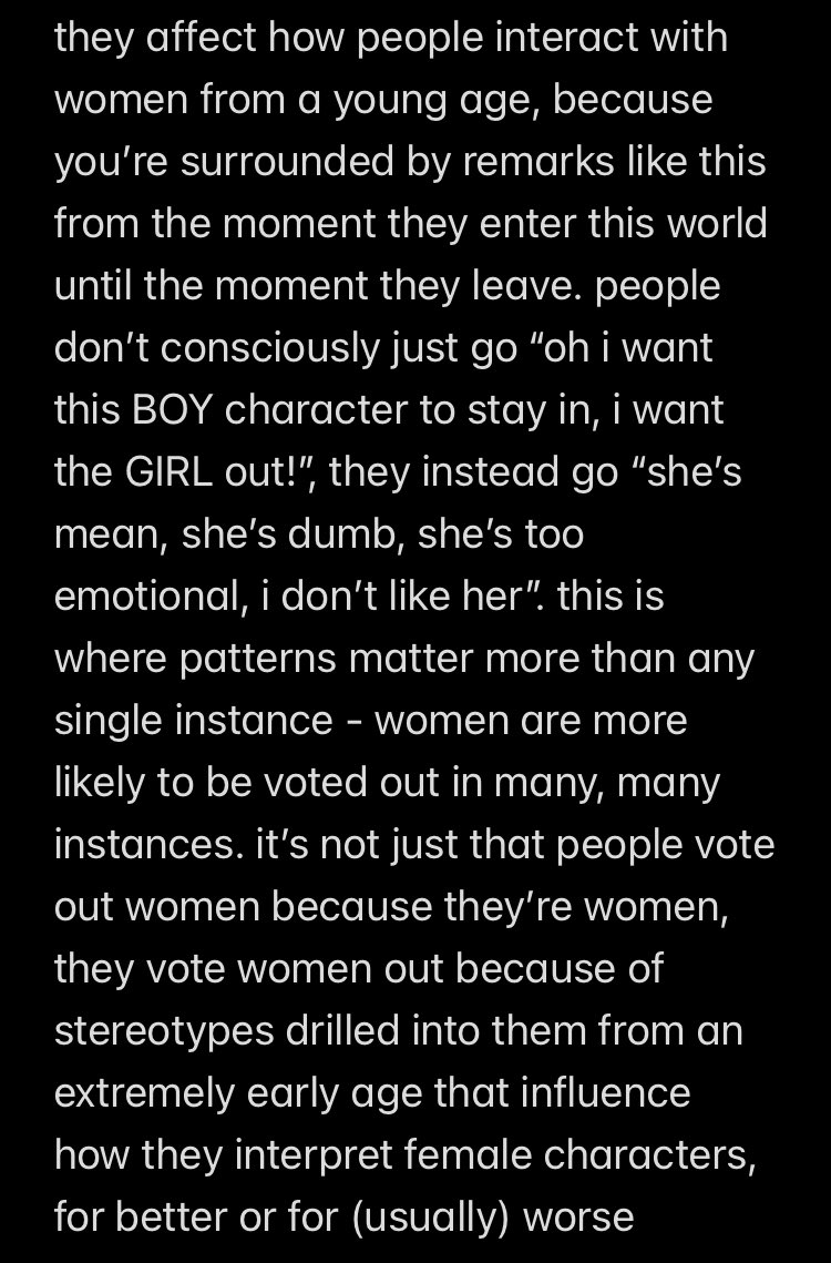 click to read; on what webz said. 

misogyny is intertwined with (i cannot express this enough: quite literally) everything. this entire argument is based on a fundamental misunderstanding on what misogyny actually looks like.