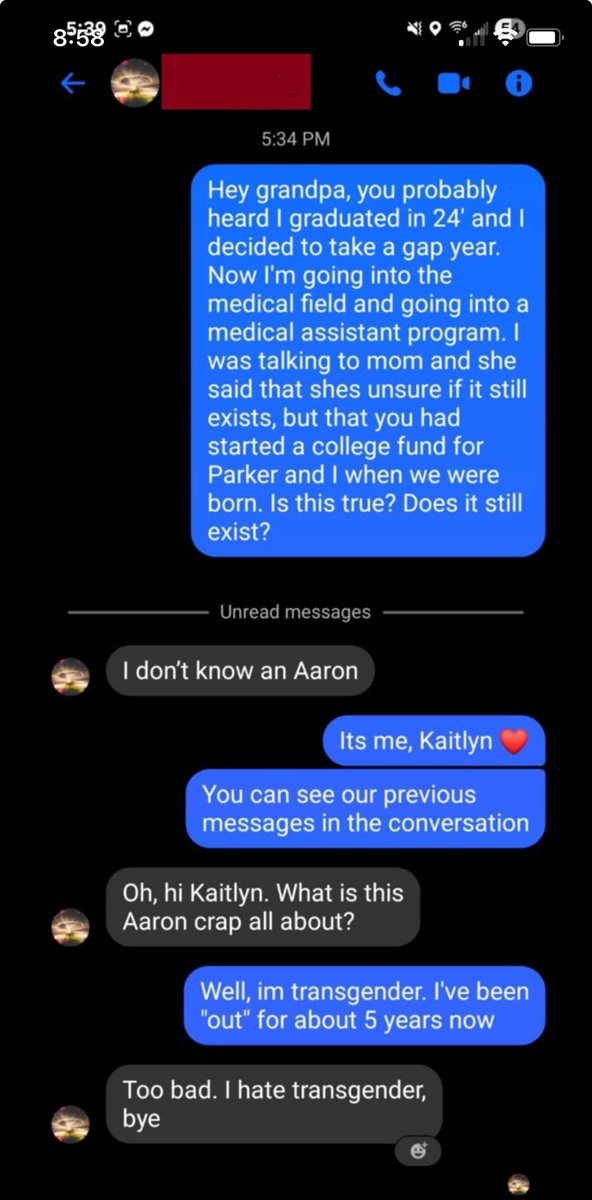 Trans-identifying woman denied Ms. Deadname’s college money.
