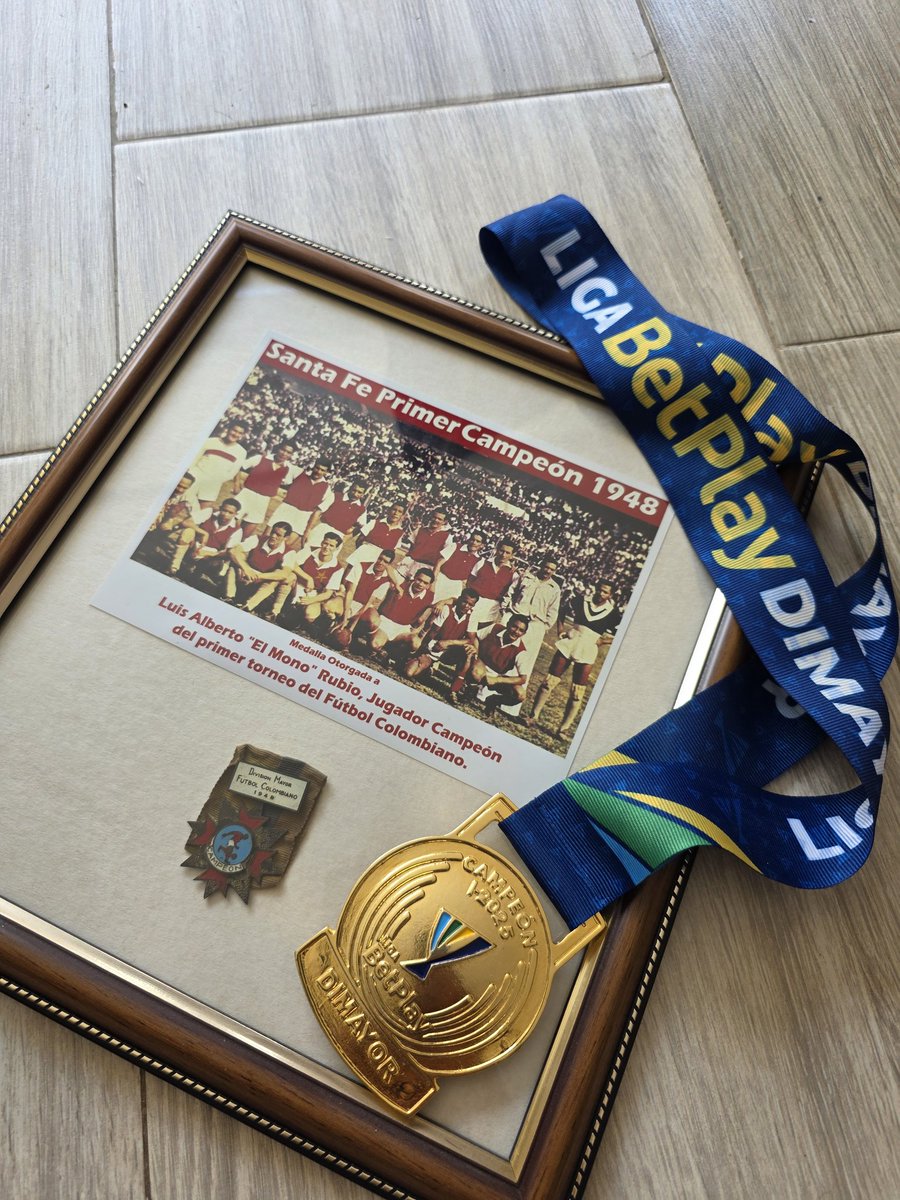 Primer y último campeón del Futbol Profesional Colombiano 🏆

Medalla Campeonato 1948 🥇
Medalla Campeonato 2025-I 🏅