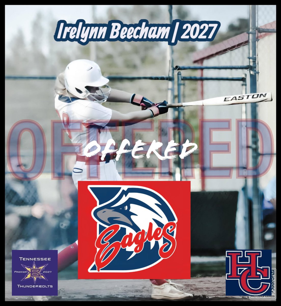 I'd like to thank Coach <a href="/DustyRhode87739/">Dusty Rhodes</a> and <a href="/coachgillyy/">Emily Gilstrap</a> for showing me around their beautiful campus and for giving me an offer to play at the next level.<a href="/tnbolts2027west/">Tennessee Thunderbolts Premier 2027</a> <a href="/HenryCoSoftball/">Lady Patriots Softball</a> <a href="/MaxPreps/">MaxPreps</a> <a href="/PrepSoftball/">Prep Softball 🥎</a> <a href="/LineDsoftball/">Line Drive Media</a> <a href="/LegacyLegendsS1/">Legacy & Legends Softball</a> <a href="/ExtraInningSB/">EXTRA INNING SOFTBALL</a> <a href="/DSCCSoftball/">Dyersburg State Softball</a>