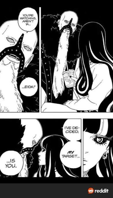 ShawnNgnosse's tweet photo. With Mamushi finally going to make his move to devour Eida next arc, I wanted to talk about what we should expect and could happen that will continue to change the story significantly in the battle against the shinju🧵.
#Bortuto #Daemon #Kawaki #Eida #BorutoTwoBlueVortex https://t.co/zI3AnFyFBG