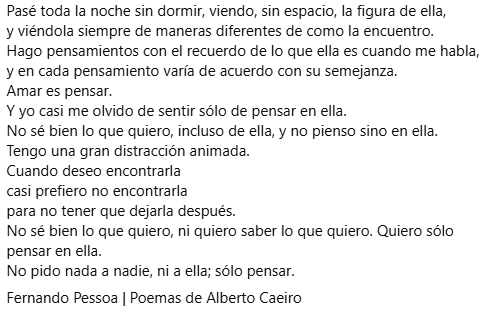 Lisethav55's tweet photo. "No sé bien lo que quiero, incluso de ella, y no pienso sino en ella." https://t.co/yWdMhyGDao
