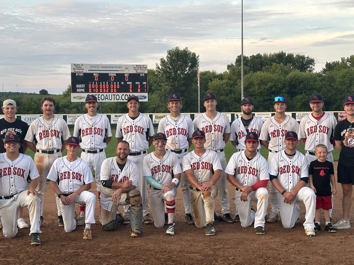 Red Sox are headed to State‼️‼️

Red Sox win 6-0

GAME MVP: Zach Thiesse

8 ip, 4 hits, no runs allowed