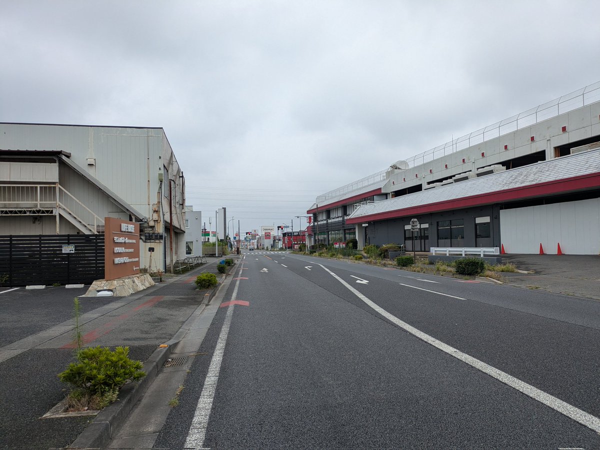 こういうロードサイドな景色、かつては地方固有の原風景の破壊的に言われたけど、今となってはコレがアイデンティティ的に感じられる人も多いだろうし、そしてそれ自体も（恐らく人口減とかで）維持が大変そう。